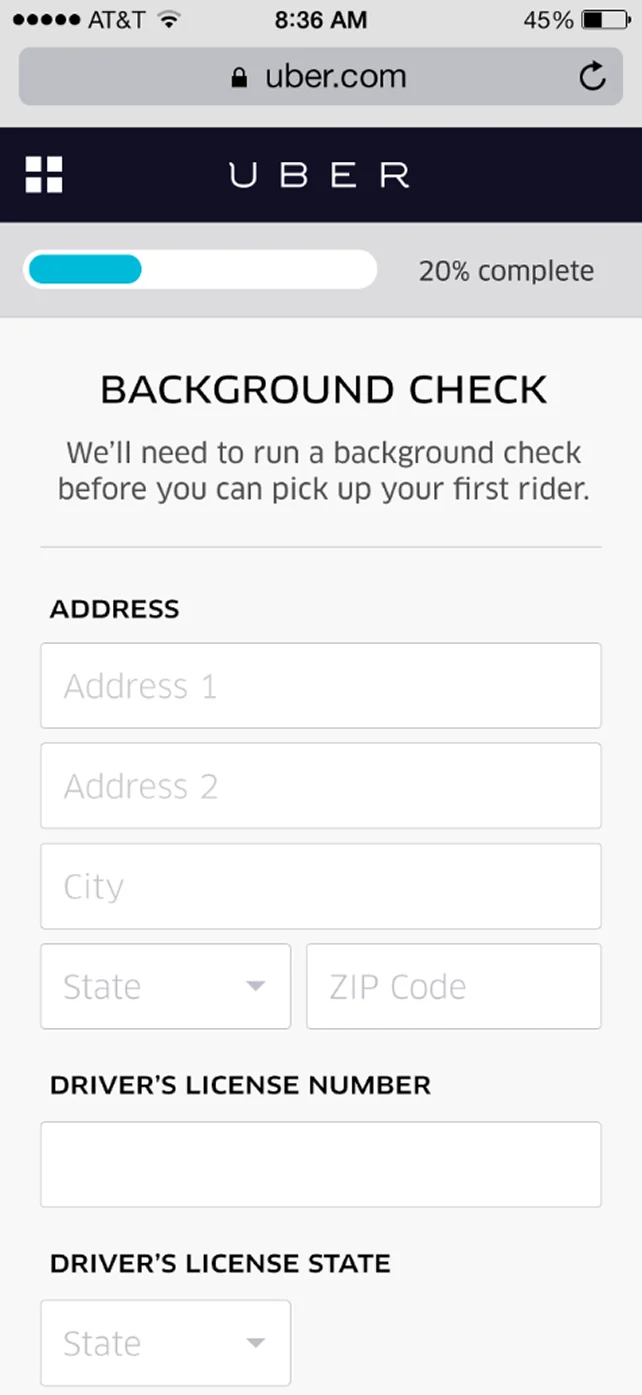 Driver growth & onboarding mobile