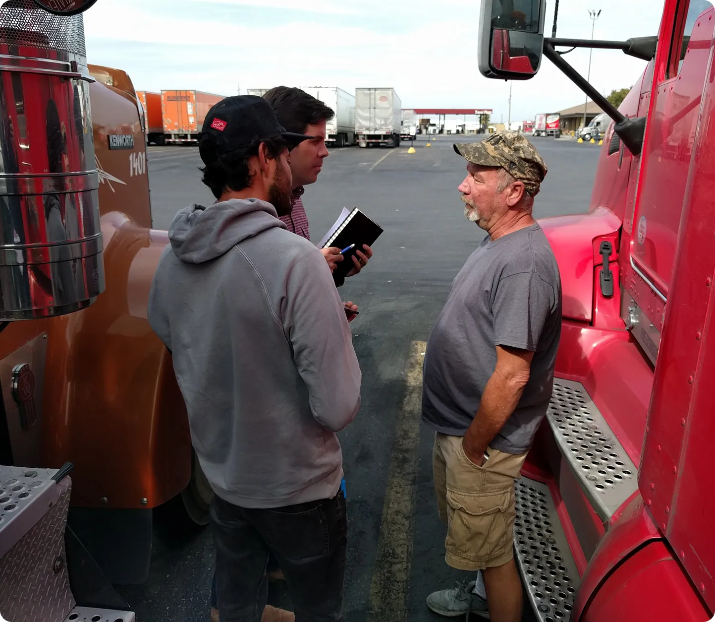 Field research — trucker ride-alongs