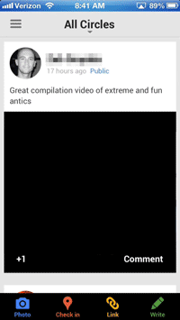 Google+ Interactions